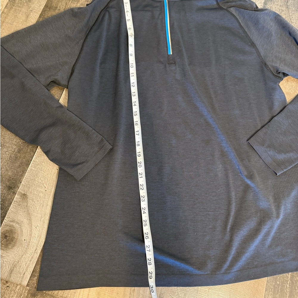 Lululemon Half Zip Hooded‎ Pullover Thumbholes Gray XXL - Picture 2 of 8